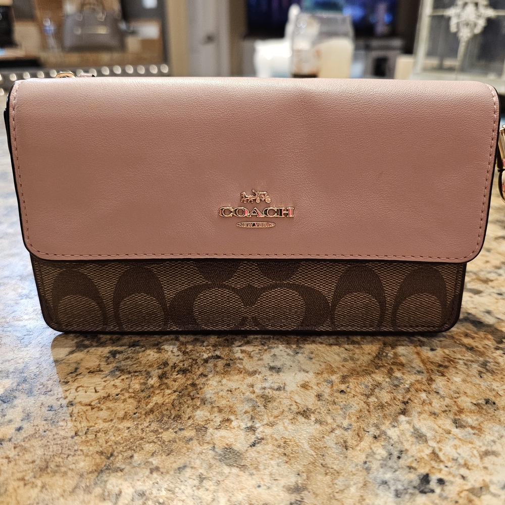 Coach Pink and Brown Women's Bag